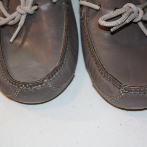 Cole Haan Gunnison Driving Gray Leather Moc Men\'s 11 Slip On Loafers C22541 main image 4